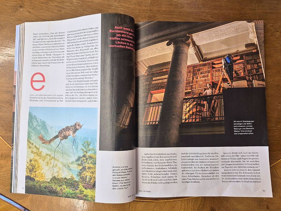 In der Ausgabe des GEO-Magazins vom März 2026 erschien ein Artikel über die Bibliothek im Schottenstift.