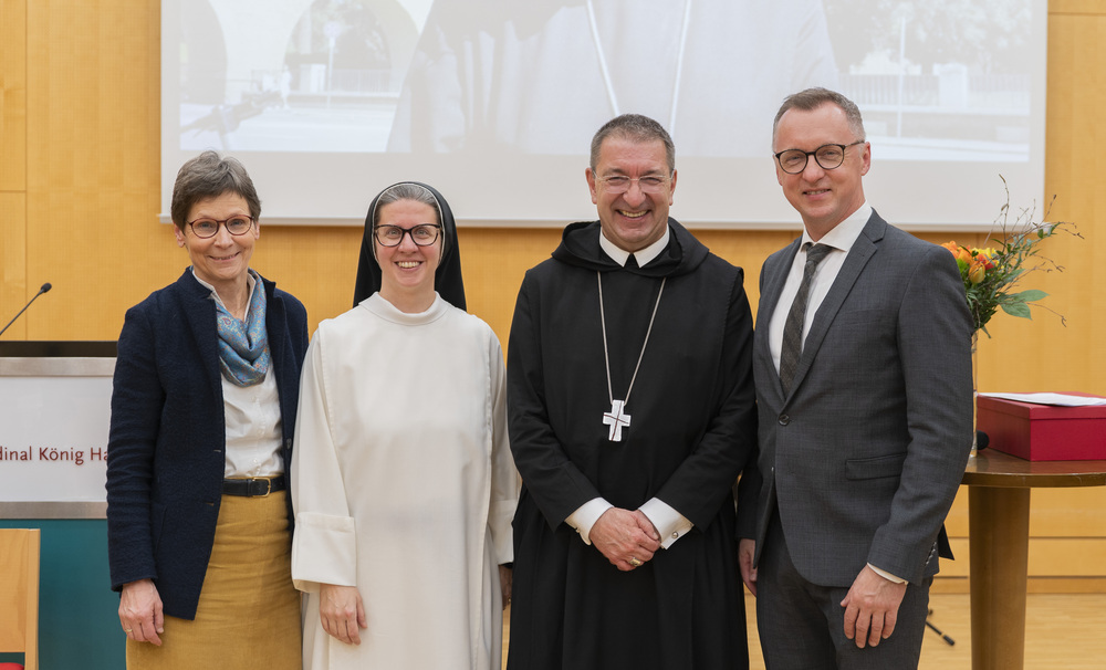 Sr christine Rod, Sr. Franziska Bruckner, Erzabt Korbinian, Peter Bohynik