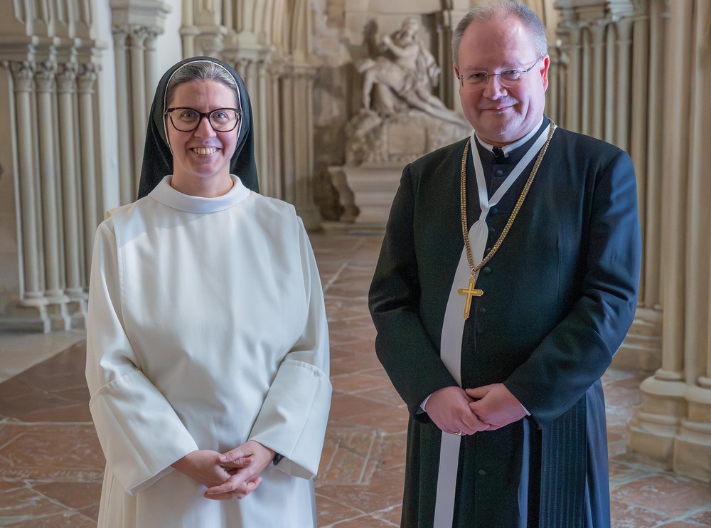 Sr. Franziska Madl und Propst Anton Höslinger