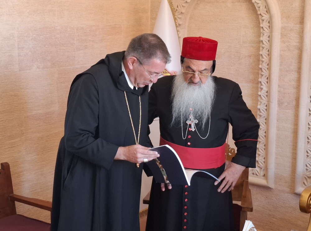 Erzabt em. Korbinian Birnbacher mit Timotheos Samuel Aktas, Erzbischof des Tur Abdin