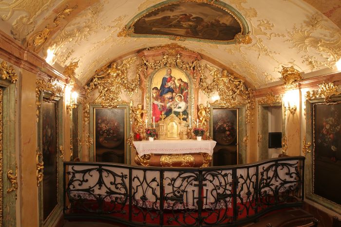Barockes Kirchenjuwel: Die Stanislauskapelle ist das ehemalige Wohnzimmer des Hl. Stanislaus Kostka.