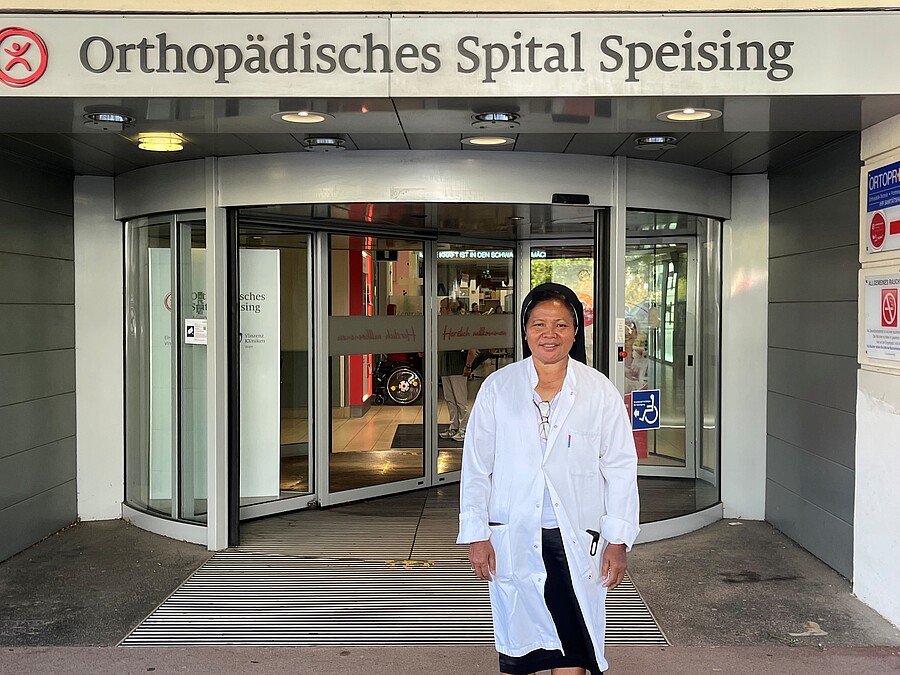 Seit 17 Jahren arbeitet Sr. Lelia Surtina als Krankenhausseelsorgerin im Orthopädischen Spital Wien-Speising. / Ursula Mauritz Seit 17 Jahren arbeitet Sr. Lelia Surtina als Krankenhausseelsorgerin im Orthopädischen Spital Wien-Speising.