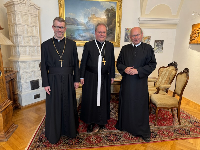 Propst Petrus Stockinger, Propst Anton Höslinger, em. Abt Georg Wilfinger