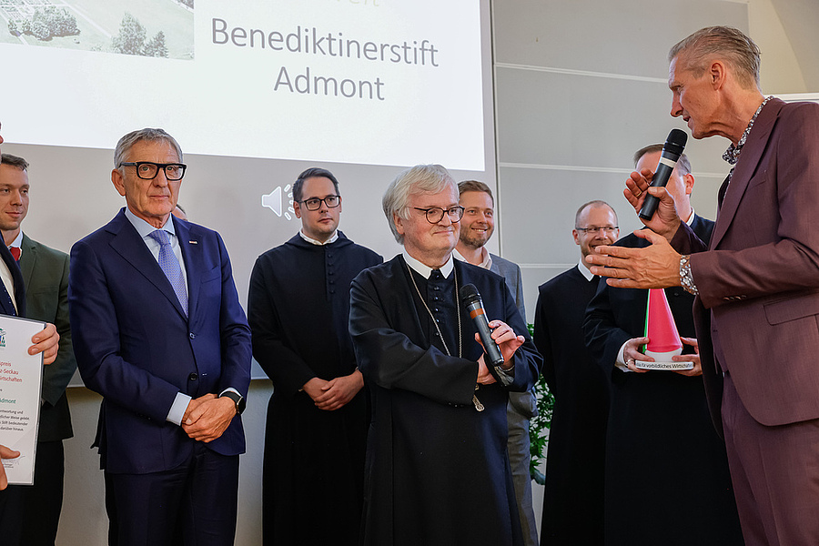 Abt Gerhard Hafner betonte die besondere Bedeutung der Auszeichnung für das Stift Admont. / Sonntagsblatt/Gerd Neuhold Abt Gerhard Hafner betonte die besondere Bedeutung der Auszeichnung für das Stift Admont.