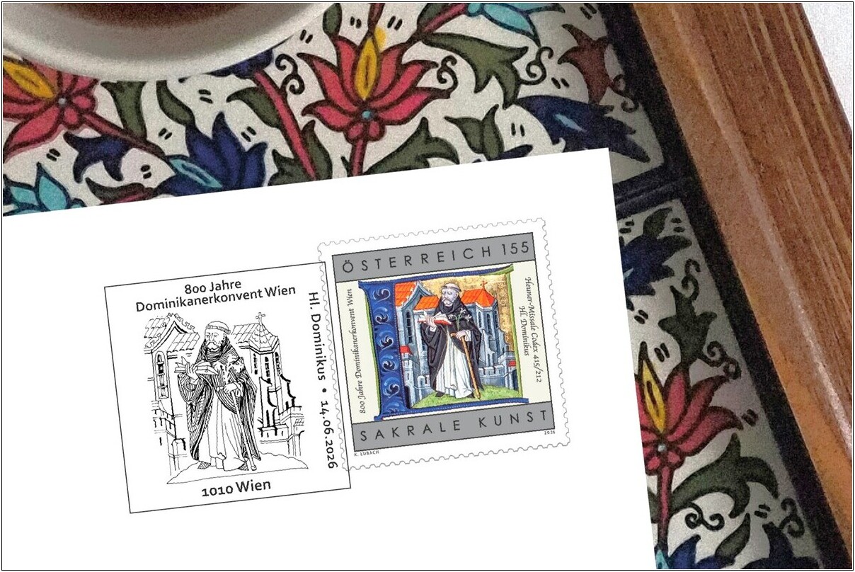Jubiläumsbriefmarke „800 Jahre Dominikaner in Wien“