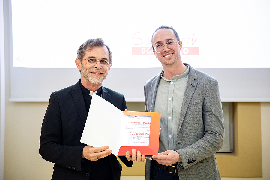 In der Kategorie „Junges Engagement“ erhielt das Don Bosco Sozialwerk in Wien den Florian-Kuntner-Preis für das Projekt „(un)sichtbar“.