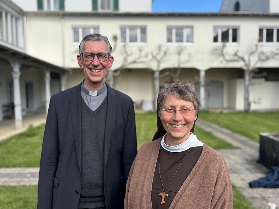 Das Leitungsteam der Ordenskonferenz der Diözese Feldkirch: P. Thomas Felder und Sr. Rita-Maria Schmid.