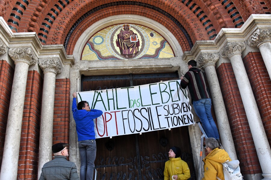 Banneraktion Steyler Missionare