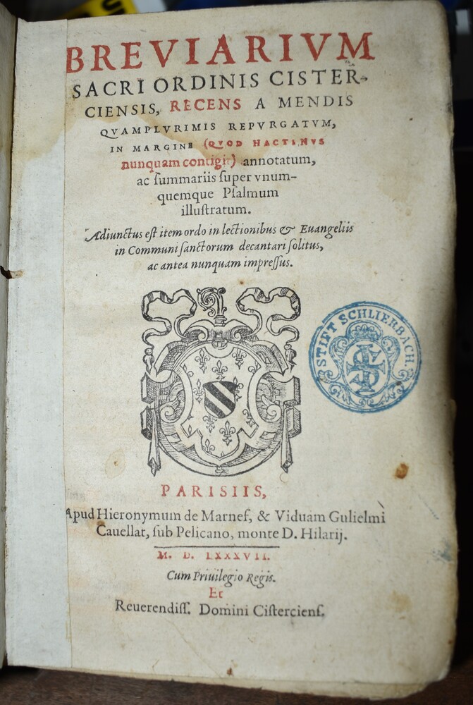 Brevierband aus dem Stift Rein aus dem Jahr 1585 