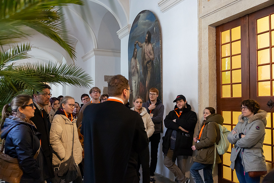 Die Lehrlinge lernten Orte und Wirkstätten im Stift Melk kennen, die sonst für Besucher:innen unzugänglich sind.
