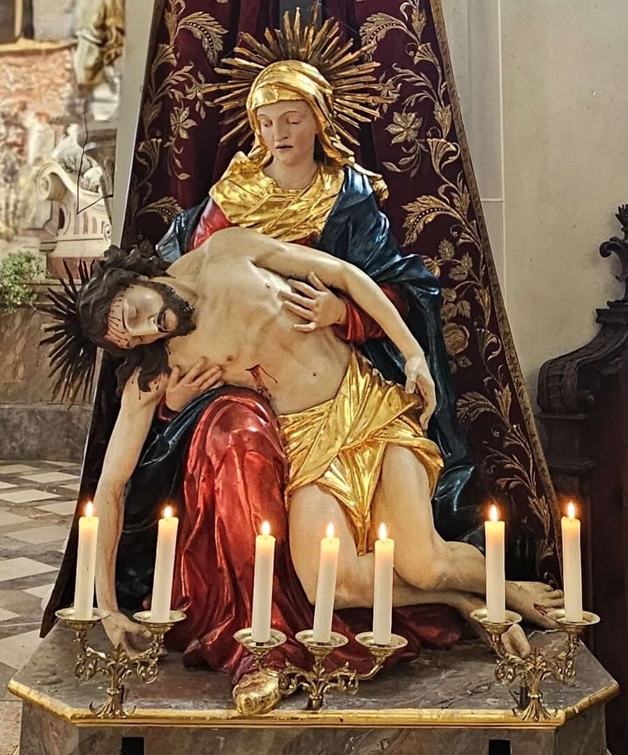 Prozessionsfigur – Pietà, Künstler unbekannt, A.20.Jh.