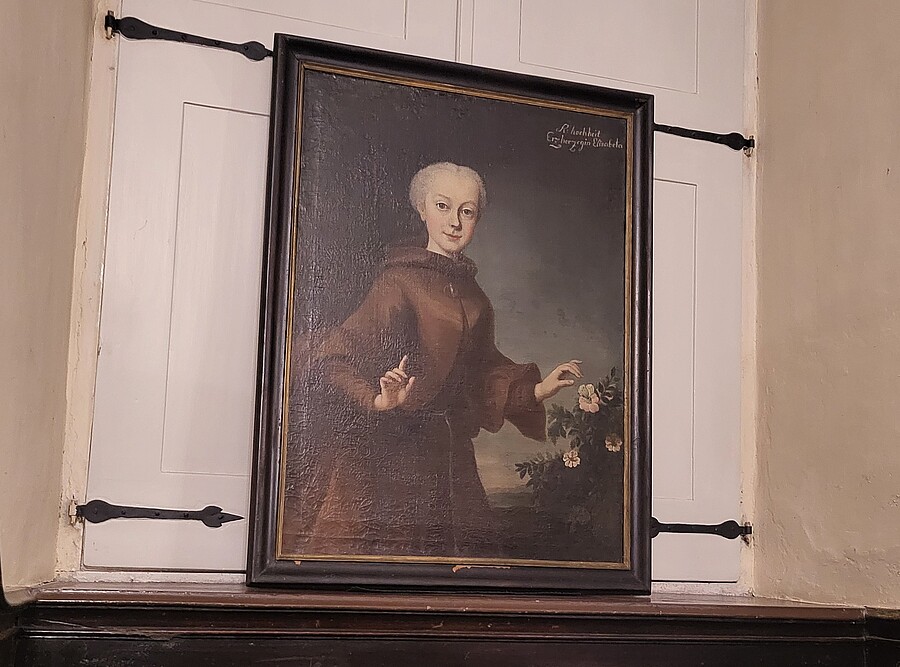 Porträt der Erzherzogin Maria Elisabeth (1743–1808) im franziskanisch anmutenden Habit.