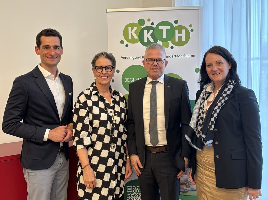 Matthias Steinklammer, Maria Habersack, Martin Pfeiffer und Verena Radinger (v.l.) bilden den neuen Vorstand der KKTH.