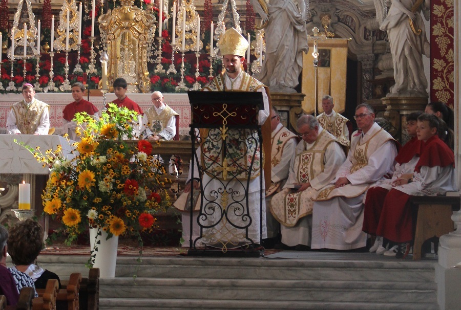 Der Abt des Stifts Wilten, Leopold Baumberger, predigte zum Fest des hl. Augustinus im Kloster Neustift.