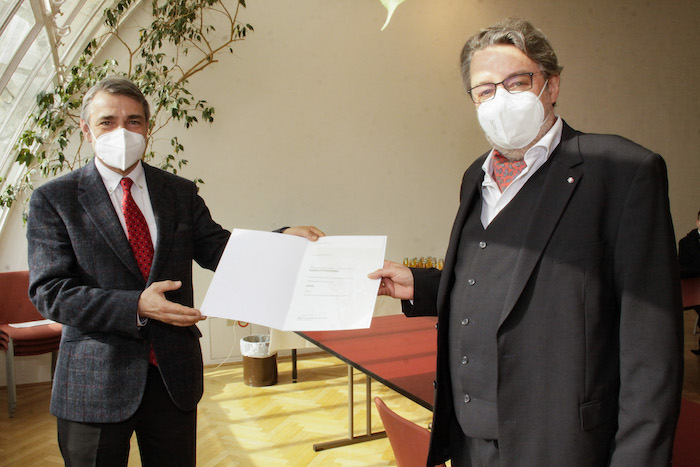 Rodulf Luftensteiner Ernennung zum Hofrat / Manu Nitsch Rodulf Luftensteiner Ernennung zum Hofrat