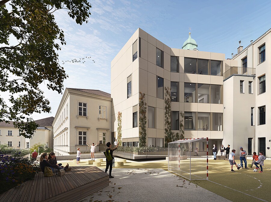 2027 soll das Bauprojekt abgeschlossen sein, Visualisierungen gibt es bereits. / St. Franziskus 2027 soll das Bauprojekt abgeschlossen sein, Visualisierungen gibt es bereits.