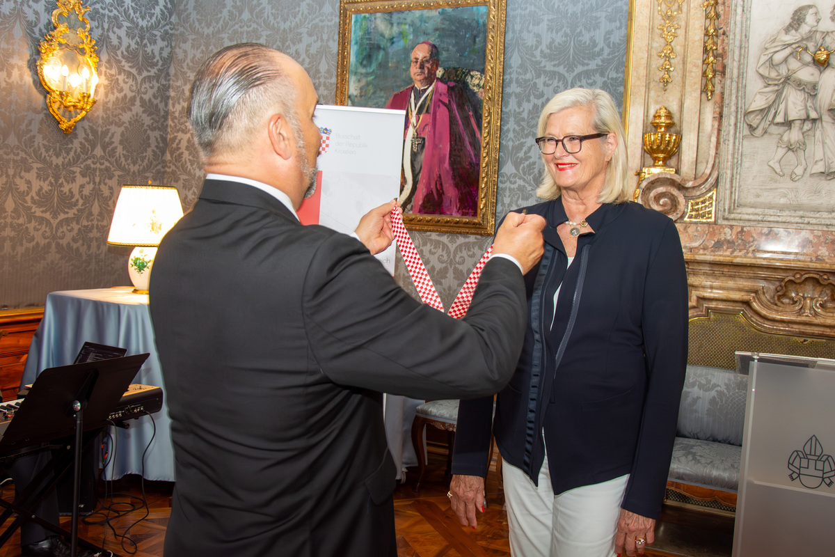 Botschafter Glunčić, Ursula Plassnik / Stift Klosterneuburg|Christina Hiptmayr Botschafter Glunčić, Ursula Plassnik