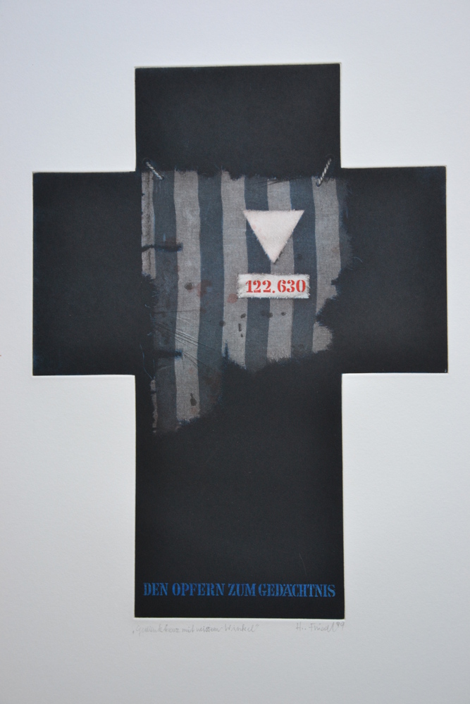 Herbert Friedl, Gedenkkreuz mit weißem Winkel, 1998 