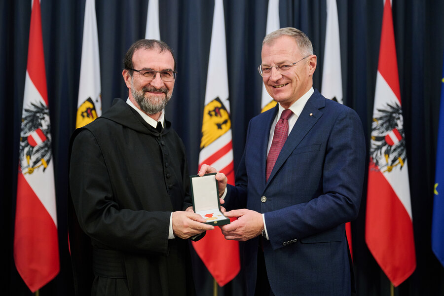 P. Christian Mayr trat nach seiner Rückkehr aus Brasilien 2018 ins Benediktinerstift Kremsmünster ein. / Land Oberösterreich/Peter Mayr P. Christian Mayr trat nach seiner Rückkehr aus Brasilien 2018 ins Benediktinerstift Kremsmünster ein.