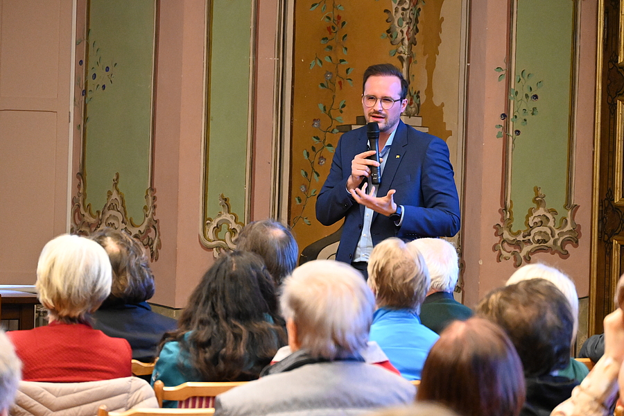 Prof. Thomas Gremsl hielt bei der Frühjahrsakademie im Stift Vorau den Hauptvortrag.