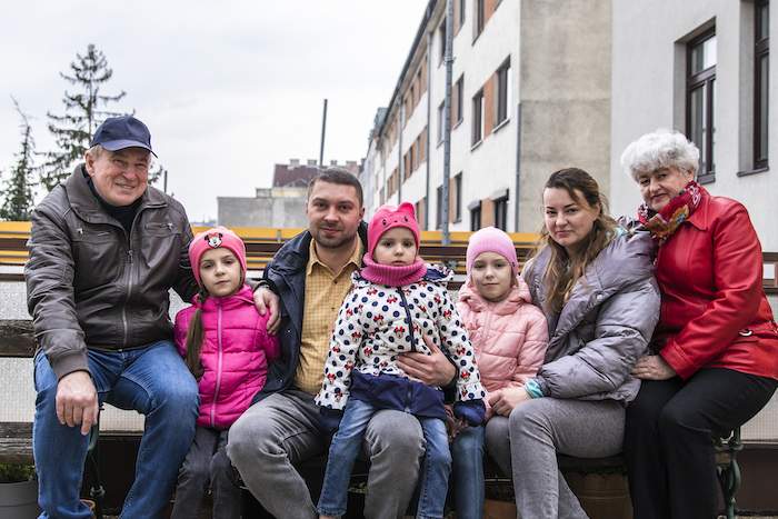 Familie Netrylov: Drei Generationen leben zurzeit bei den Franziskanerinnen in Simmering.