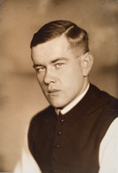 P. Sylvester Birngruber OCist als junger Mönch / Stift Wilhering P. Sylvester Birngruber OCist als junger Mönch