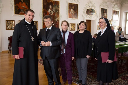 Chris Hofer Eröffnung des Archivs für Zeitschriften der österreichischen Ordensgemeinschaften in der Bibliothek der Erzabtei St. Peter in Salzburg, 2014-03-07; Foto: Chris Hofer