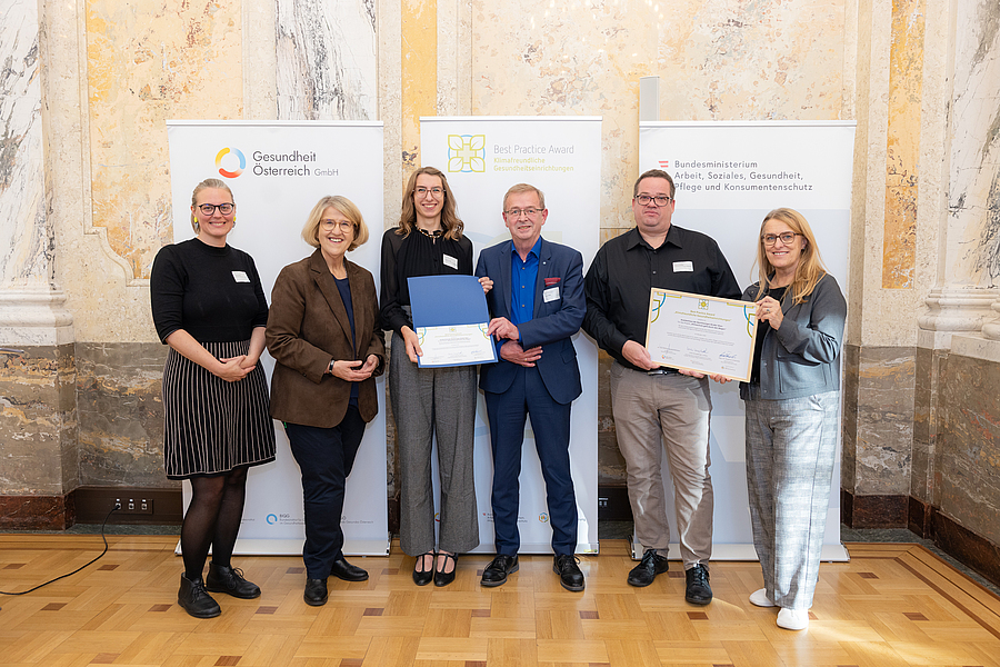 Das Krankenhaus der Barmherzigen Brüder in Wien erhielt den Best Practice Award für das Projekt „Klimaschutz geht durch den Magen“.