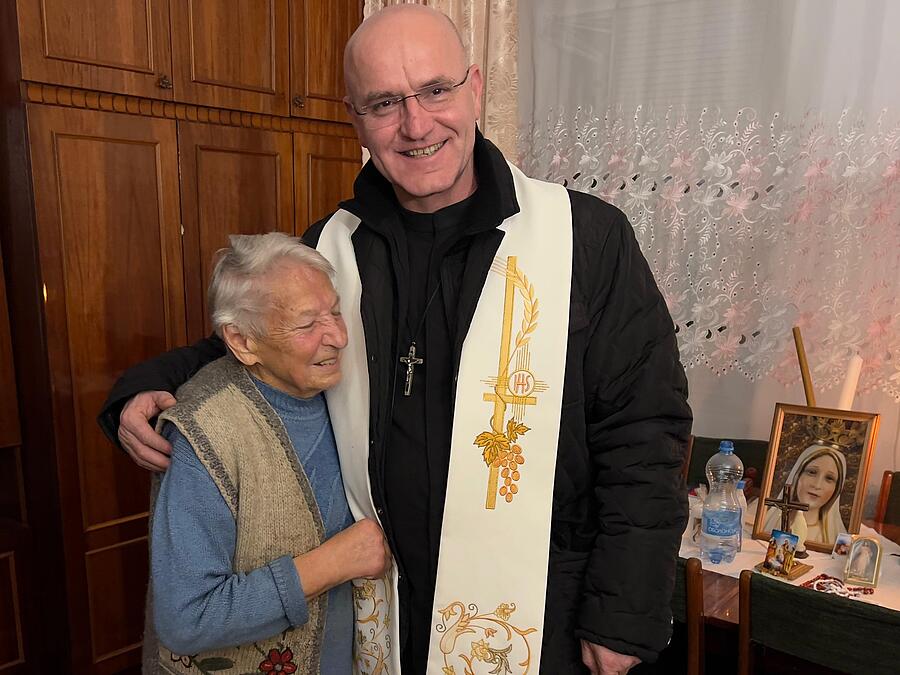 Der polnische Steyler Missionar P. Jozef Gwozdz will in der Ukraine bei den Menschen sein, die Sakramente spenden, das geistliche Leben stärken und Gemeinschaft stiften.