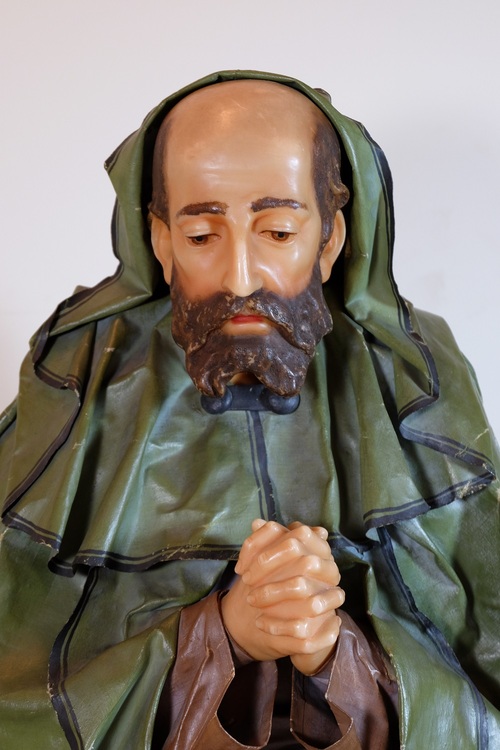 Krippenfigur aus Wachs /