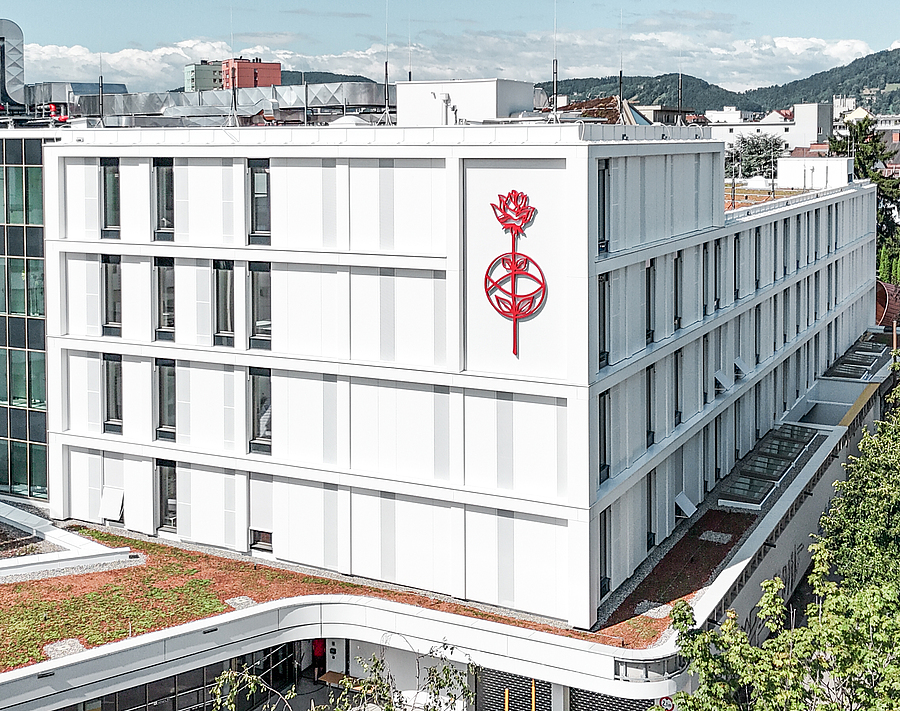 Das Krankenhaus der Elisabethinen Graz vereint alle medizinischen Kernbereiche des Hauses an einem gemeinsamen Standort in der Elisabethinergasse.