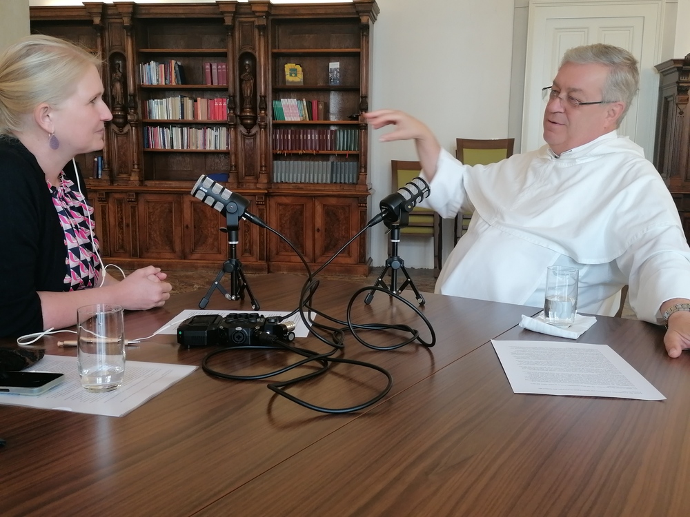 Renate Magerl und P. Günter Reitzi / Dominikanerkonvent Wien/Cornelia Schaffeld rbtRenate Magerl und P. Günter Reitzi