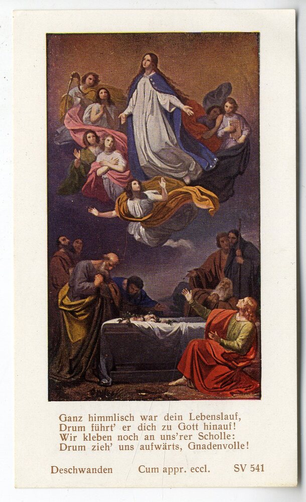 Maria Himmelfahrt, Farbdruck (Seeverlag H. Schneider), Inv.Nr. H 5899. 