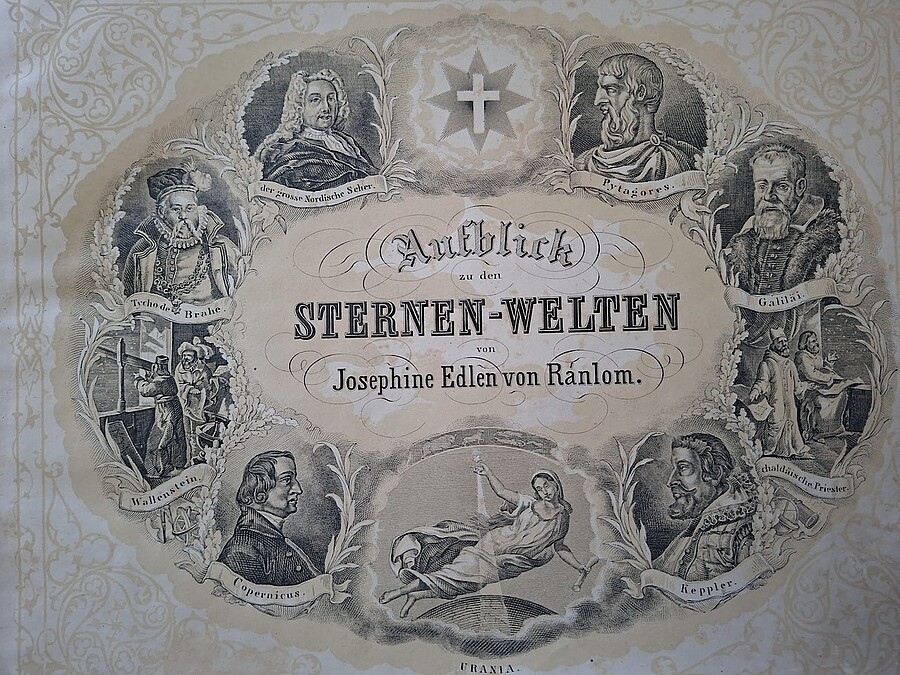 „Aufblick zu den Sternen-Welten“ wird in der Stiftsbibliothek Melk unter der Signatur 34.309 aufbewahrt. / Bernadette Kalteis „Aufblick zu den Sternen-Welten“ wird in der Stiftsbibliothek Melk unter der Signatur 34.309 aufbewahrt.