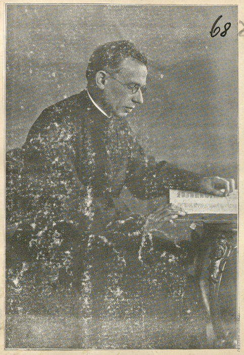 Porträt des Rektors des Kollegium Kalksburg, P. Andreas Kuhn SJ, bearbeitetes Digitalisat / © ECE-Provinz SJ Porträt des Rektors des Kollegium Kalksburg, P. Andreas Kuhn SJ, bearbeitetes Digitalisat
