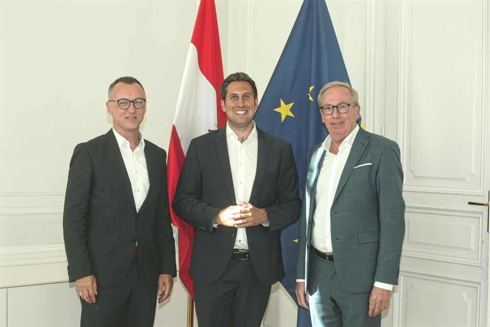 Dietbert Timmerer, Staatssekretär Alexander Pröll, Peter Bohynik