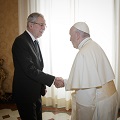 Offizieller Besuch des Herrn Bundespräsidenten Alexander Van der Bellen und von Frau Doris Schmidauer bei seiner Heiligkeit Papst Franziskus.