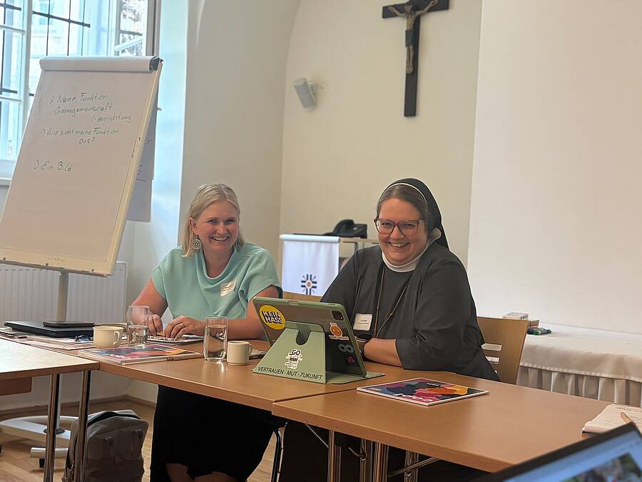 Sr. Ida Vorel gab Einblick in ihre Social Media-Aktivitäten. / ÖOK/emw Sr. Ida Vorel gab Einblick in ihre Social Media-Aktivitäten.