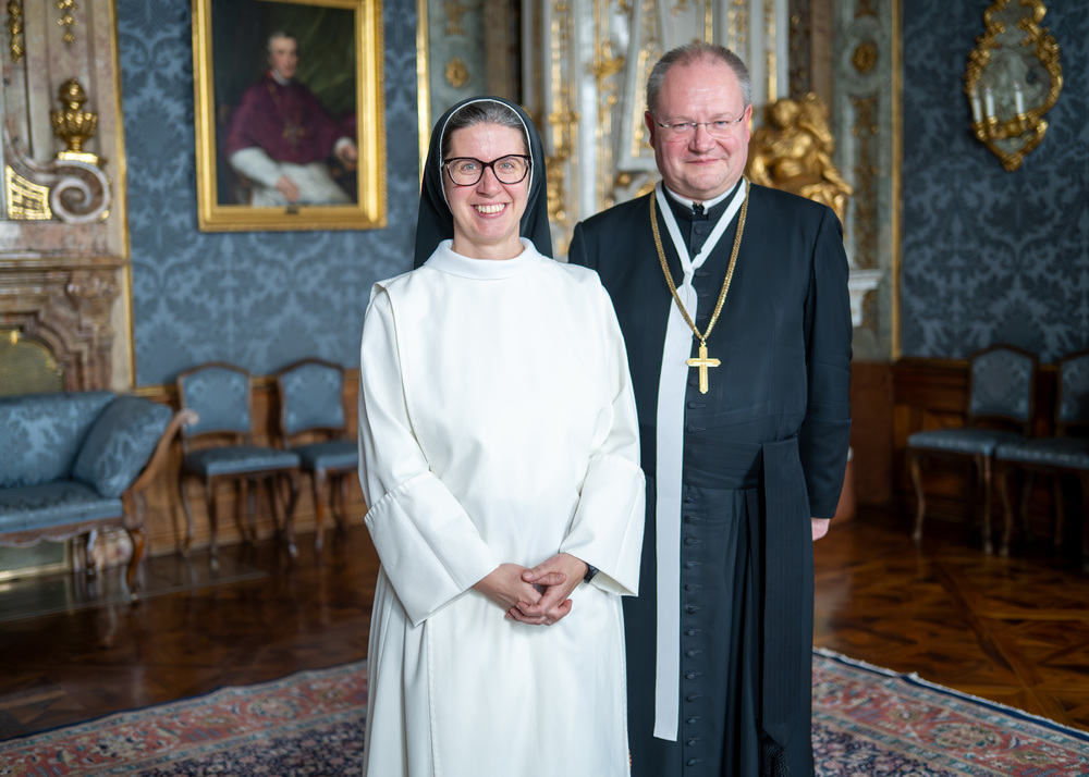 Sr. Franziska Madl und Propst Anton Propst