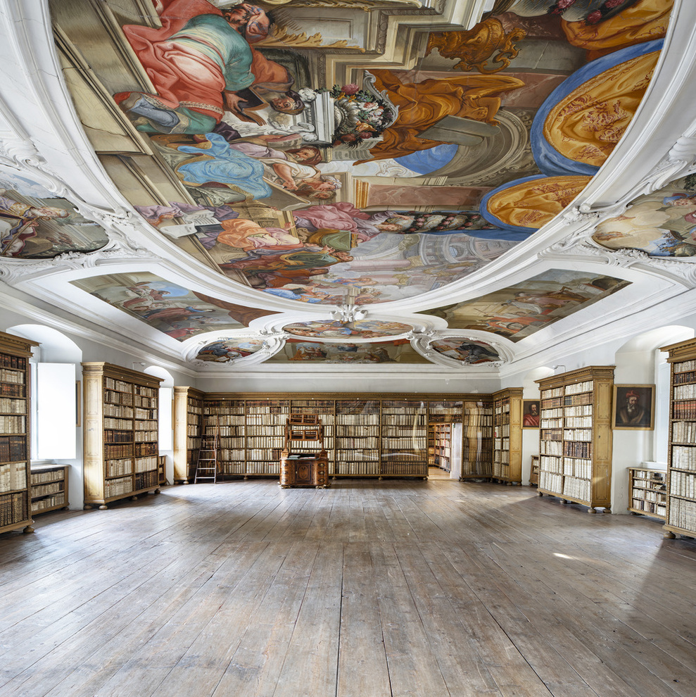 Großer Bibliothekssaal im Benediktinerstift Lambach (Oberösterreich) / Reinhard Görner Großer Bibliothekssaal im Benediktinerstift Lambach (Oberösterreich)
