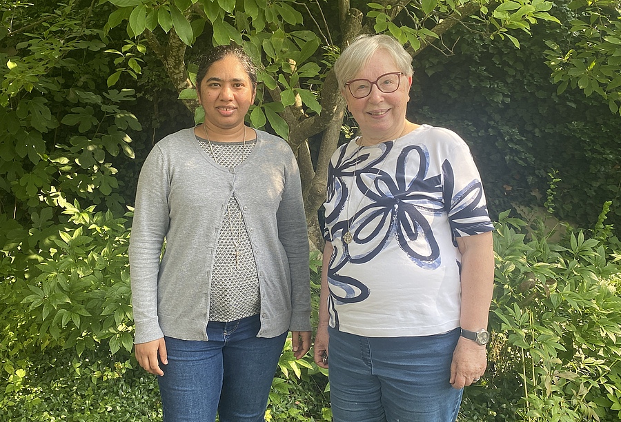 Sr. Snehal aus Indien promoviert derzeit in Innsbruck. Dabei lebt sie bei den Schulschwestern, in Pfaffenhofen rund um Oberin Sr. Judit Nötstaller.