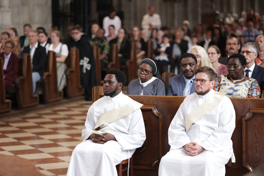 Die beiden Salesianer Don Boscos Chinedu Cosmas Okafor und Michal Klučka wurden am 22. Juni 2024 im Wiener Stephansdom zu Priestern geweiht.