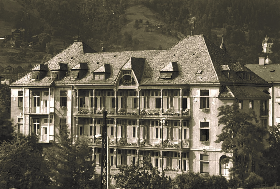 Der Vorläufer des heutigen Sanatoriums Hochrum in der Kaiserjägerstraße in Innsbruck.