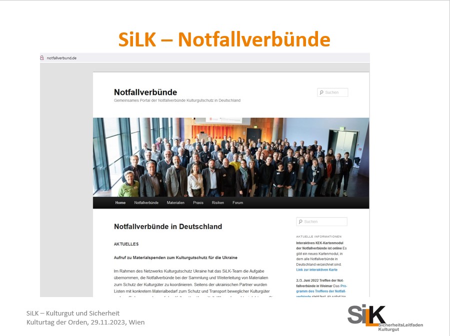 Abb. 14: Website der Notfallverbünde Kulturgutschutz in Deutschland