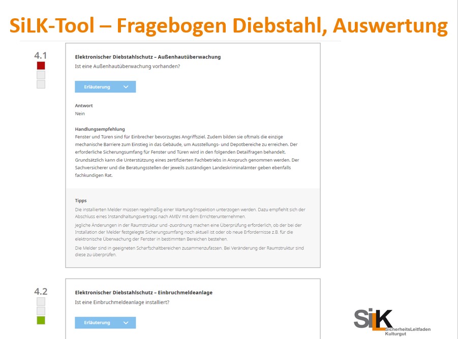 Abb. 9: Beispiel Risikoanalyse – Bewertung © SiLK