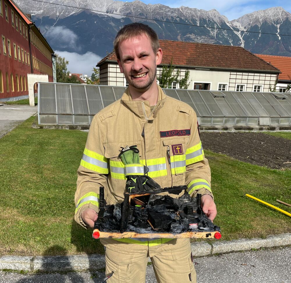 Feuerwehrmann Abt Leopold Baumberger