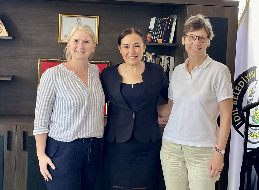 Türkan Kayir ist die erste christliche Bürgermeisterin in Hazak (Idil).