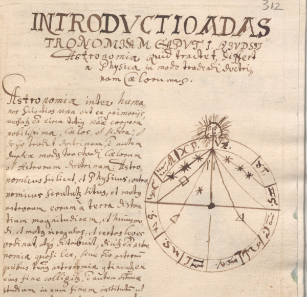 Introdvctio Ad Astronomiam. Das Originalbuch befindet sich im Benediktinerstift Seitenstetten (NÖ) unter der Sig MN II 39 / © ECE-Provinz SJ