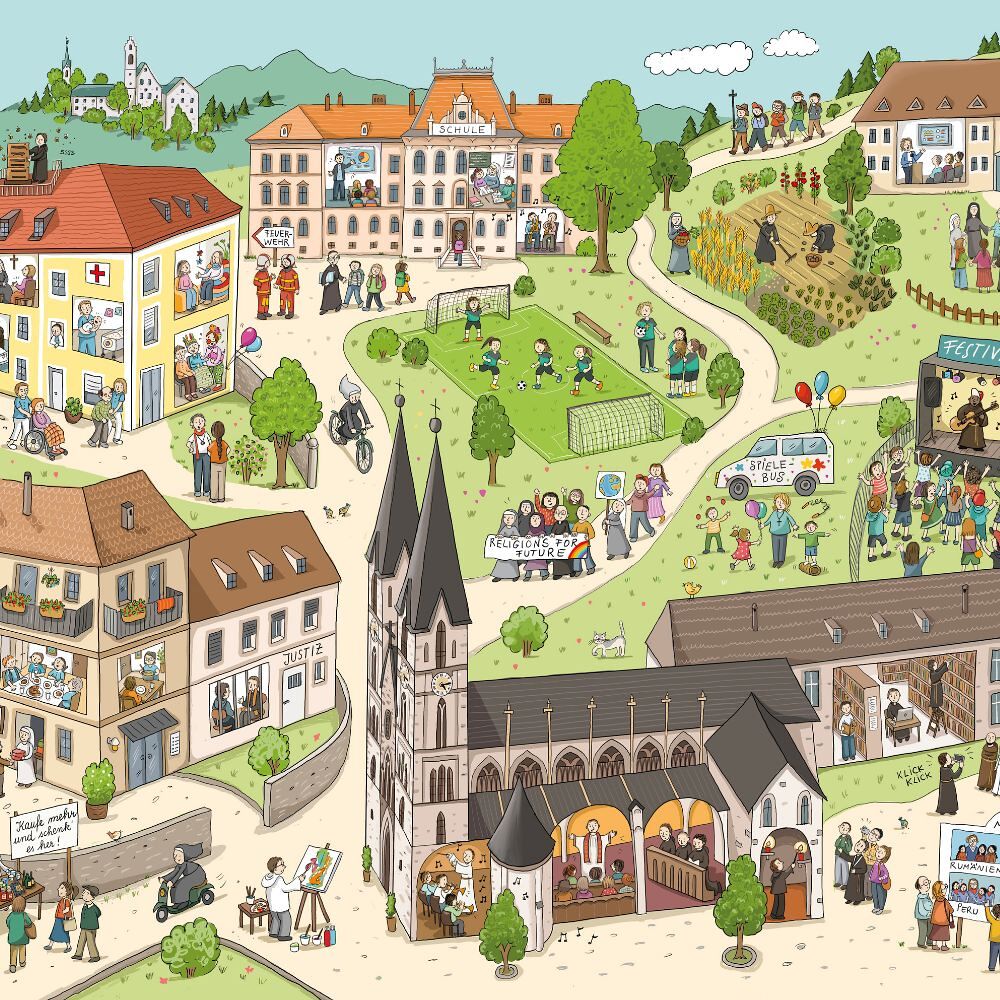 Wimmelbild der Orden / ÖOK/Evi Gasser