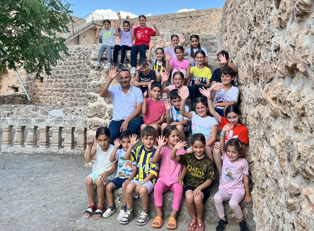 In der Sommerschule in Bsorino lernen die Kinder Aramäisch. 